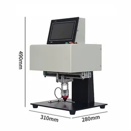 Desktop Engraving Hand-held Pneumatic Electric Pneumatic Marking Machine 190*120 MM Touch Screen For Nameplate Cylinder Number
