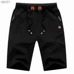 Мужские шорты Мужские летние бриджи шорты 2022 Хлопковые повседневные бермудские бермудские черные мужские борторы Homme Classic Brand Clothing Shorts Shorts мужчина L230520