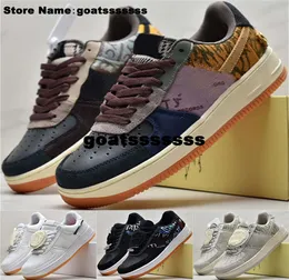 AF1s Air Force1 Sneakers Trainers Big Size 12 Women Eur 46 Mens Shoes Casual Designer Forces One Low Us 12 Travis Air 1549 Cactus Jack Us12 White Scotts Skateboard
