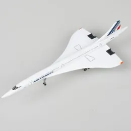 Aircraft Modle 15CM 1 400 Concorde Air France 1976-2003 Airline Model Alloy Collection Display Toy Aircraft Model Collection Children's 230529