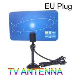 Digital Indoor TV Antenna HDTV DTV HD VHF UHF Flat Design High Gain EU Plug4027206
