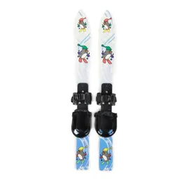 Holiday gifts youth kids ski board set 68*6cm snowboard bindings with ski pole outdoor sports blue small size popular outdoor sports lo031 C23