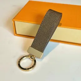 Love Vivi 2023 Keychain de designer de luxo com caixa laranja da cintura masculina Fuckle Leather Presbyopia Keychain Pingente Chain Chain Chain Fashion Casal Presente Criativo