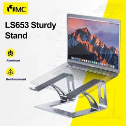 Stand MC LS653 Laptop Stand Ergonomiska bärbara datorer Hiss för skrivbord Aluminium Metallhållare kompatibel med 10 till 15,6 tum bärbara datorer