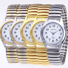 Fashion Women's Luxury Watch Casal Quartz e Elastic Band Relógio Diariamente G230529