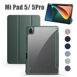 Case Funda for Xiaomi Pad 5 Case Mi Pad 5 Pro Samrt Cover مع Holder Holder Auto Wake/Sleep 11 Int Coque Capa