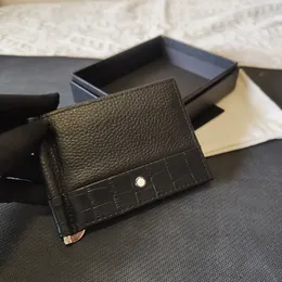 Germany Men card holder luxury designer purse coin change bag fashion women handbag litchi grain leather slim mini briefcase thin with box