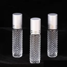 Packing Bottles 10Ml Nonslip Essential Oil Roller Empty Glass Roll On Per Bottle Essence Travel Container Drop Delivery Office Schoo Dhbd8