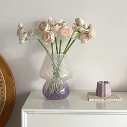 Vases Nordic Glass Vase Creative Hydroponics Plant Flower Artificial Arrangement Wedding Decoration Acryl Bloemenvaas