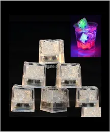 Party Decoration Aoto Colors Mini Romantic Luminous Artificial Ice Cube Flash Led Light Wedding Christ1875812