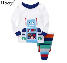 Robot niños pijamas traje niños Pijama ropa de dormir bebé niño ropa inferior camisetas niños pijamas hogar deporte traje ropa 2104137022193