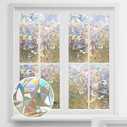 Window Stickers 3D Privacy Decorative Glass Sticker Rainbow Effect Adhesive Vinyl Film On Removable Ering Drop Delivery Home Garden D Dhmzu
