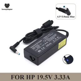 Parçalar 19.5V 3.33A 4.5*3.0mm Mavi Uç 65W Dizüstü Bilgisayar HP Chromebook 11 G4 EE için Şarj Cihazı, 11 G5, 11 G5 EE, 14 G3 246 G4 248