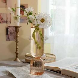 Вазы Цветочная ваза для украшения стола Гостиная, декоративные цветы Fleur