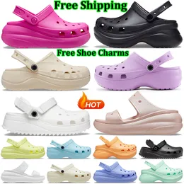 Designer sandals for women croc classic platform sandal crush clog slides sliders triple black white pink slippers ladies clogs womens slide outdoor slipper shoes