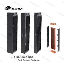 Cooling Bykski G1/4'' 320mm Full Copper Radiator Server PC Water Cooling Exchanger Computer Heatsink 30/40/60mm Thick for 80mm Fans