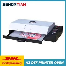 Skrivare Senortian DTF Printer Oven Professional Hot Dryer A3 Filmstorlek Värmare ugnsuppvärmningskuddar med temperaturkontrolllarmfunktion