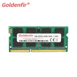 Rams Goldenfir DDR3 2GB/4GB/8GB10666MHz 1333MHz 1600MHz PC38500 PC310600 PC312800 SODIMM pamięć pamięci RAM RAM dla notebooka laptop