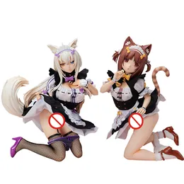 Roliga leksaker Native Binding Nekopara Azuki Coconut 1/4 Scale PVC Action Figur Anime Sexig figur Modell Toys Collection Doll Gift