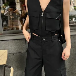 designer Women's Two Piece Sets Pants Casual Suits set Jackets Coats For Women Sleeveless vest Cool Girls Streetwear luxury designer woman jacket Sets