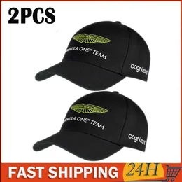 Snapbacks 2 PCS 2023 Aston Martin F1 Race Team Alonso Baseball Cap For Women Men Baseball Cap G230508