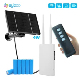 System 4G Router Solar PowerD WiFi Wireless Outdoor 18650 Battery GSM SIM Card 12V1A för Solar IP Camera Home Security System eller telefon
