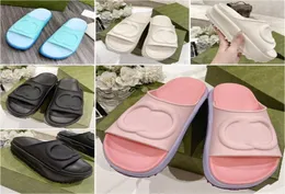 Luxury Designer European Style Slippers Men Woman Size 3544 Thick Bottom Flat Slides TPU EVA Pillow Comfort Soft Lady Sandals B9486826
