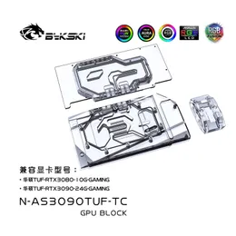 Drives Bykski Water Block use for ASUS TUF RTX 3080 / 3090 10G / 24G GAMING GPU / Video Card/ Active Backplate Cooling/ Copper Radiator