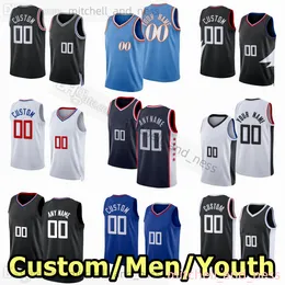 Russell 0 Westbrook Jersey Özel Baskılı Basketbol Formaları 13 Paul 2 Kawhi George Leonard 5 Bones Hyland 10 Eric Gordon 24 Norman Powell 8 Marcus Morris Sr. Erkek Gençlik