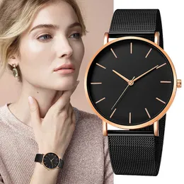 Moda Reloj Mujer Cuarzo Simple Montre Mujer Malla Acero inoxidable Pulsera Casual Reloj Metal Hora Relaxo G230529