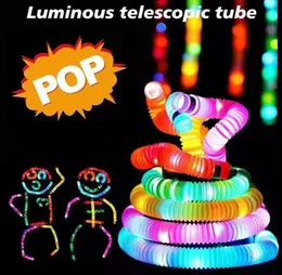 Fidget toys Luminous telescopic tube Sensory Tubes Decompression Toy Stress Anxiety Relief lights flicker Night lighting atm5645738