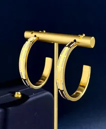 Designer Bracelet for Women Hoop Earring Mens Titanium Steel Gold Bangle Fashion Love F Bracelets Studs Luxury Wedding Jewelry Hoo9204394