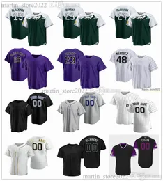 Maglie da baseball 2023 19 Charlie Blackmon 23 Kris Bryant 24 Ryan McMahon 35 Elias Diaz 48 German Marquez 21 Kyle Freeland 26 Austin Gomber 25 CJ Cron 15 Randal Grichuk