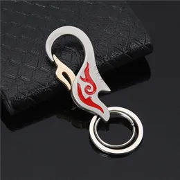 Nyckelringar Ny Creative Flame Men's Eloy Trinket Luxury Midjan Suspenderad Sleutelhanger Car Keychain Gift G230526