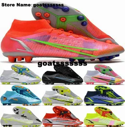 مرابط كرة القدم لأحذية كرة القدم Mercurial Superflys 8 Elite Ag Soccer Shoes Size 12 Scarpe Da Calcio US 12 Botas de Futbol Mens Sneakers CR7 US12 ERO 46