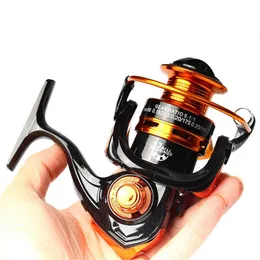 Tillbehör Josby New HM1000-7000 Roterande 8 kg Maximal drag 5.2 1 Speed ​​Metal Ball Clamp Coil Fishing Reel P230529