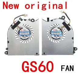 Pads Laptop CPU GPU Cooling Fan Cooler Radiator för MSI GS60 6QD 6QE 6QC 2QE 2PE 2PC 2QD 2PL PAAD06015SL N294 N293 DC 5V 0,55A