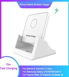 15W Fast Wireless Charger Holder for IPhone 12 Pro Max Charging Station Watching and Charging At Same for Xiaomi1402043