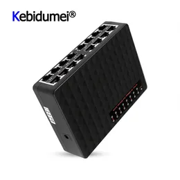 Przełączniki 10/100 Mbps 16 Ports Przełącznik sieciowy Szybki Ethernet LAN RJ45 VLAN Hub Desktop PC Switcher z adapterem UE