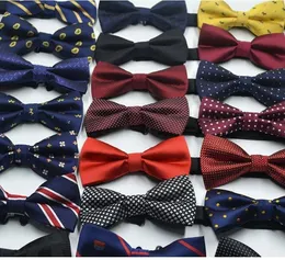 Nya unisex män kvinnor bowties mjuka män band bow formell kommersiell slips party tuxedo klassisk fjäril bowtie polka dot ränder