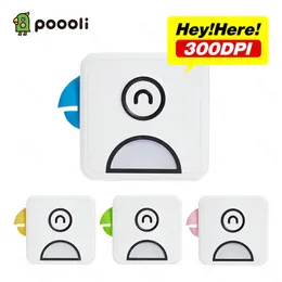 Skrivare Poooli L2 304 DPI Pocket Photo Printer Mini Photo Bluetooth Wireless Sticker Printer för mobiltelefon Android och iOS -gåvor