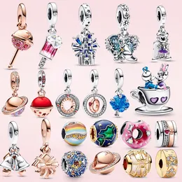 2023 New 925 Sterling Silver Charm Mini Pendant Is Suitable for Primitive Pandora Bracelet Women's Jewelry Gifts for Free Delivery