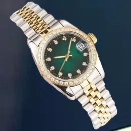 Wristwatches Mosang stone diamond watch customization can pass the tt of mens automatic mechanical movement waterproof watch 36mm40mm Stainless steel dial green