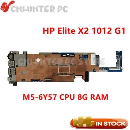 Moderkort Nokotion 845473601 845473001 för HP Elite X2 1012 G1 Tablett Laptop Motherboard SR2EG M56Y57 8G RAM HD 515