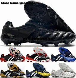 Soccer Shoes Football Boots Size 12 Firm Ground Predator Pulse FG Soccer Cleats Predator Mania Us12 botas de futbol Mens Eur 46 Sneakers Us 12 Beckham Blue Sports Black