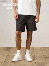 Mäns shorts Simwood 2023 Summer Oversize Plaid Thin Beach Shorts Men Breattable Drawstring Elastic midja kort L230520