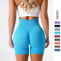 Active Shorts Seamless Gym Women Yoga Fitness Wear Athletic Running Biker High Waisted Scrunch Booty Workout Clothes