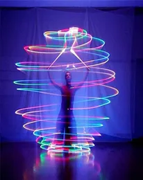 1 paio di palline lanciate a LED per oggetti di scena a livello di danza del ventre professionale per bambini Giocattoli da gioco per bambini Glow Bright in the Dark Toys309C3077273