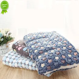 New Dogs Cats Blanket Bed Mat Soft Coral Fleece Winter Thicken Warm Sleeping Dog Beds for Small Pet Medium Supply Dropshipping