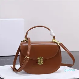 Designer Luxury handbags purse Vintage Shoulder Bag Horse Carriage Leather Dark Carriage Hardware Leather Shoulder Bag